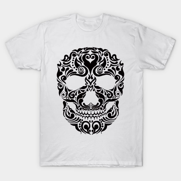 Halloween Skull T-Shirt by art by Susmita